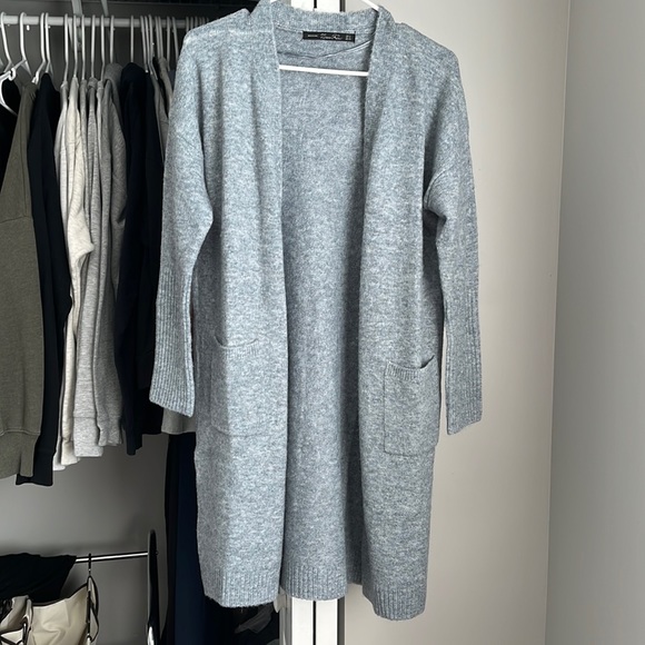 Zara Blue Long Cardi, worn once - Picture 1 of 7